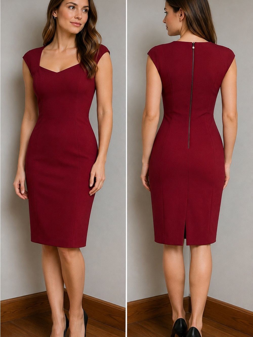 White House Black Market Red
Sheath Dress 00P